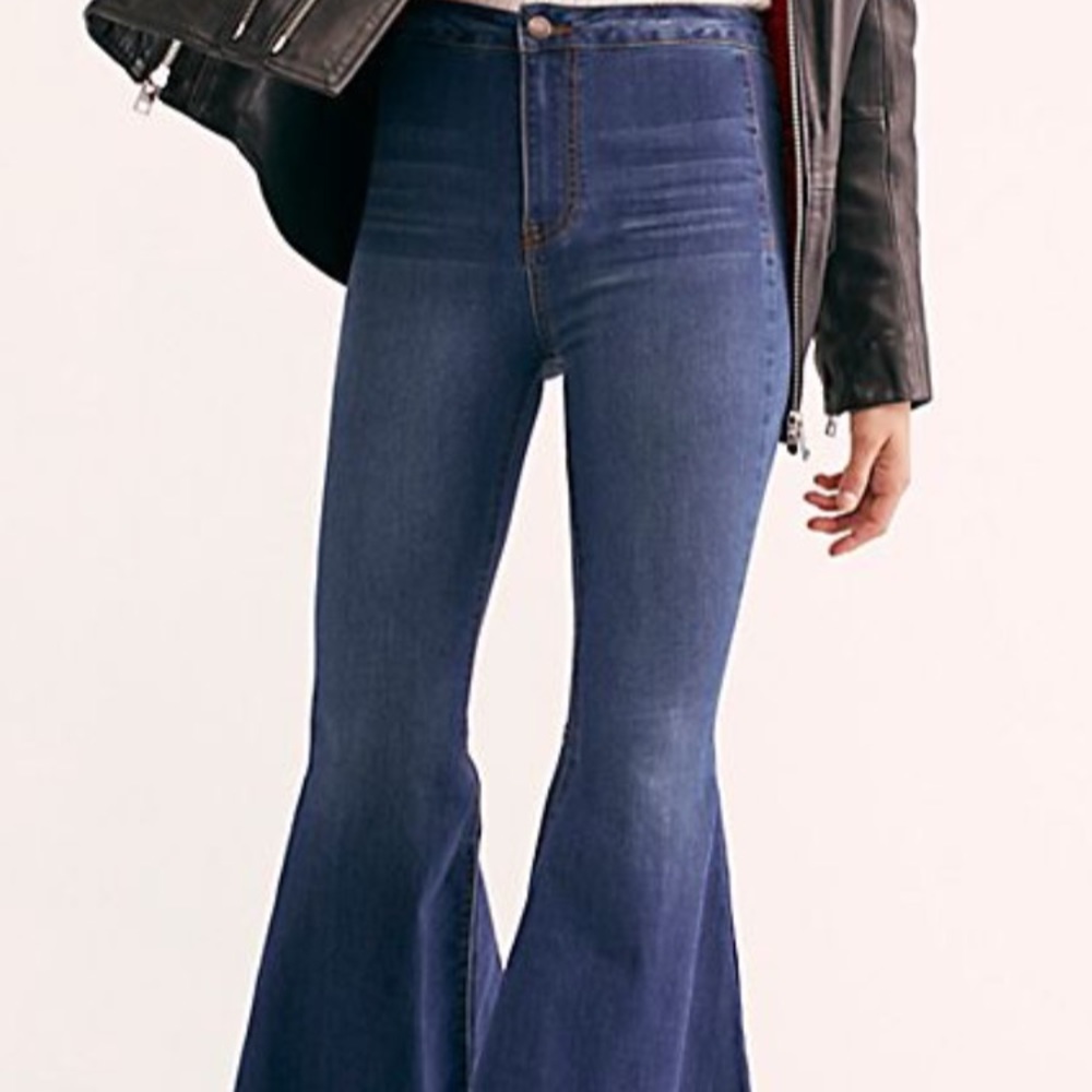 Free People Just Float On Flare Jeans